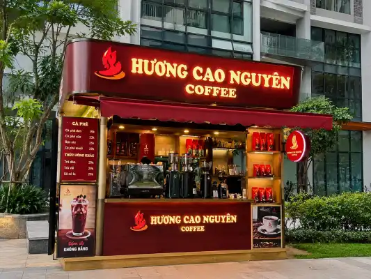 hinh anh ve mo hinh kiosk huong cao nguyen coffee 02