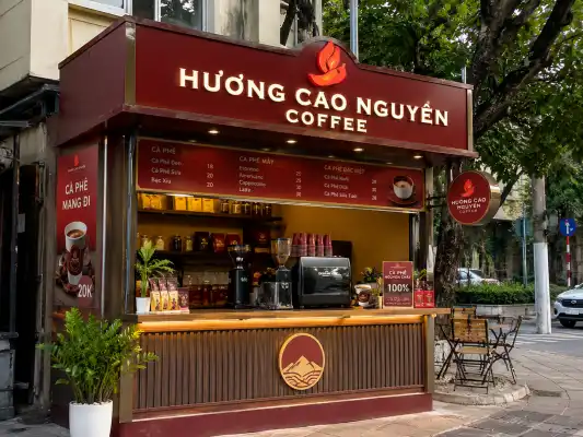 hinh anh ve mo hinh kiosk huong cao nguyen coffee 04