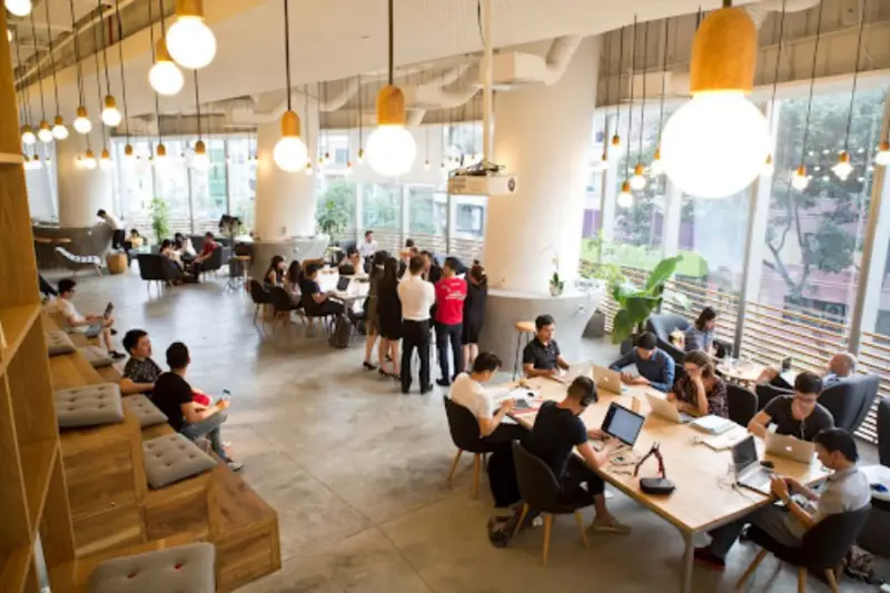 Mô hình quán cafe 2 tầng kết hợp Co-working Space