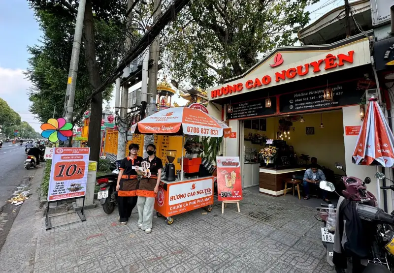 Mô hình nhượng quyền thương hiệu cafe bình dân
